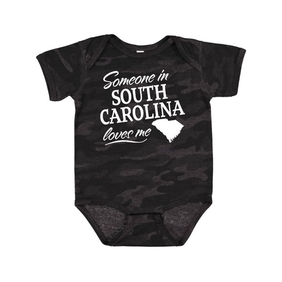 Inktastic Someone in South Carolina Loves Me Boys or Girls Baby Bodysuit