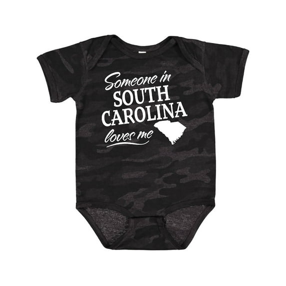 Inktastic Someone in South Carolina Loves Me Boys or Girls Baby Bodysuit