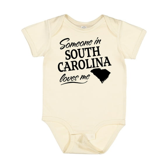 Inktastic Someone in South Carolina Loves Me Boys or Girls Baby Bodysuit