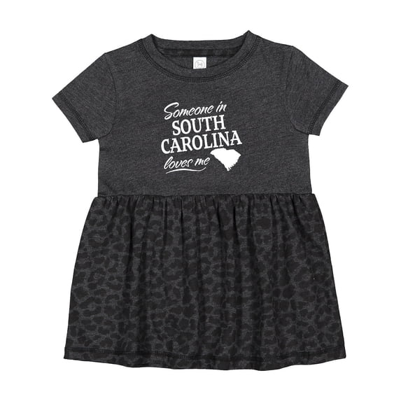 Inktastic Someone in South Carolina Loves Me Girls Baby Dress