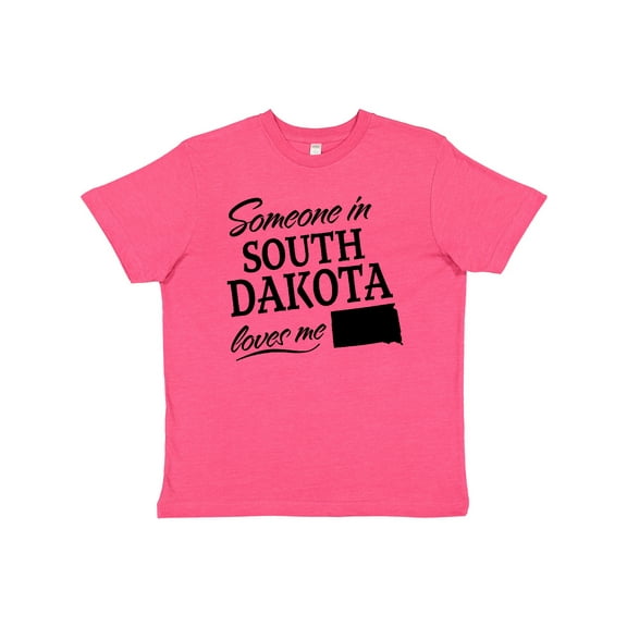 Inktastic Someone in South Dakota Loves Me Youth T-Shirt