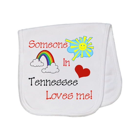 Inktastic Someone in Tennessee Loves Me Baby Burp Cloth