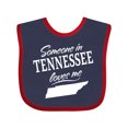 thumbnail image 1 of Inktastic Someone in Tennessee Loves Me Boys or Girls Baby Bib, 1 of 4