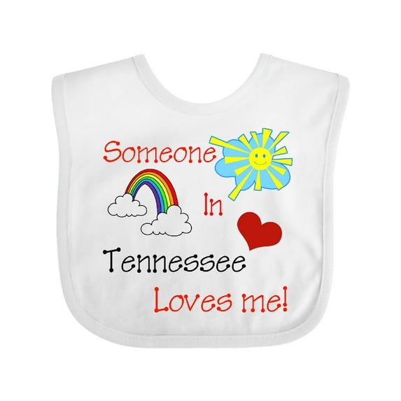 Inktastic Someone in Tennessee Loves Me Boys or Girls Baby Bib