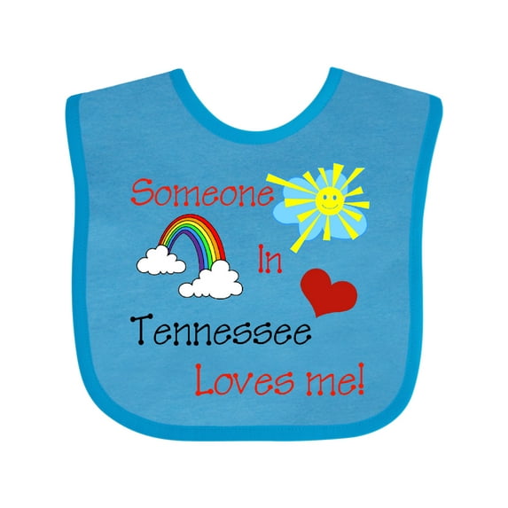 Inktastic Someone in Tennessee Loves Me Boys or Girls Baby Bib