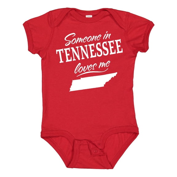Inktastic Someone in Tennessee Loves Me Boys or Girls Baby Bodysuit