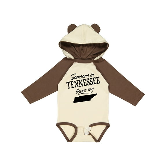 Inktastic Someone in Tennessee Loves Me Boys or Girls Long Sleeve Baby Bodysuit