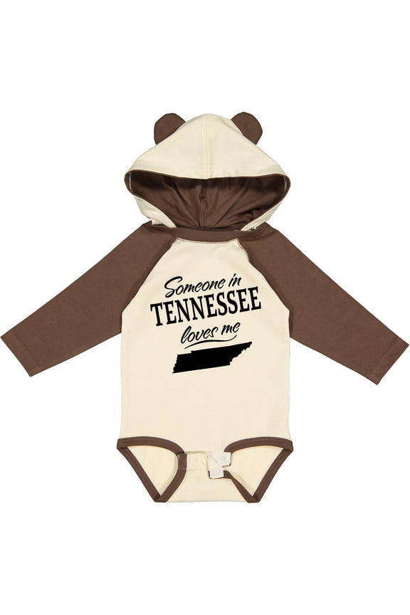 Someone in Tennessee Loves Me Boys or Girls Long Sleeve Baby Bodysuit