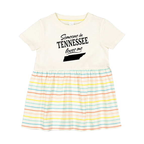 Inktastic Someone in Tennessee Loves Me Girls Baby Dress