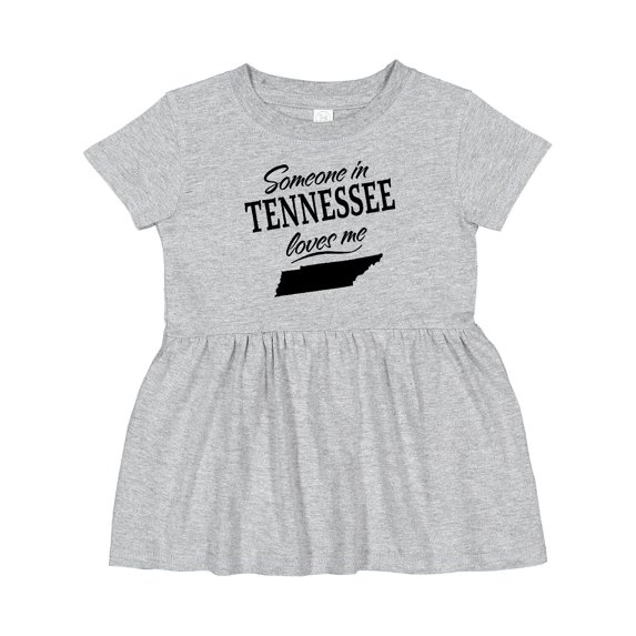 Inktastic Someone in Tennessee Loves Me Girls Baby Dress