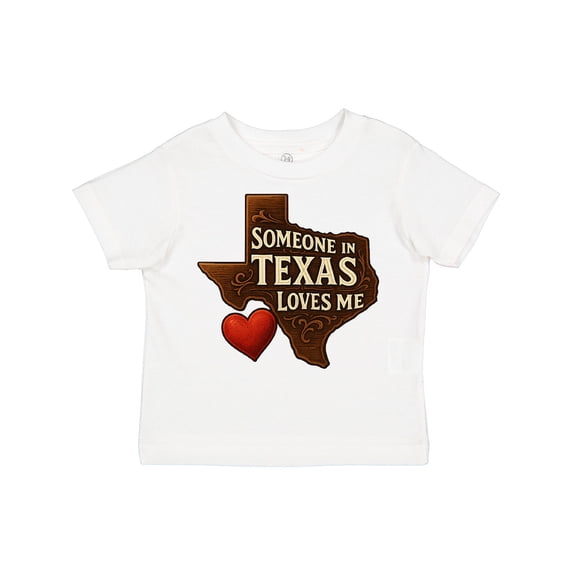 Inktastic Someone in Texas Loves Me Boys or Girls Toddler T-Shirt
