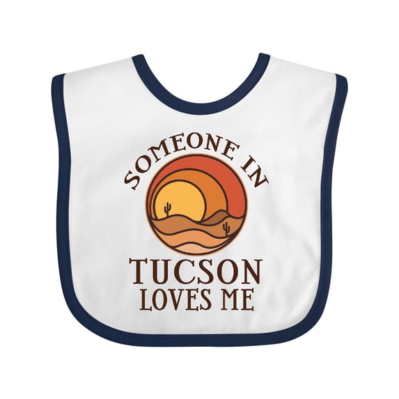 Inktastic Someone in Tucson Arizona Loves Me Boys or Girls Baby Bib