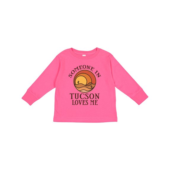 Inktastic Someone in Tucson Arizona Loves Me Boys or Girls Long Sleeve Toddler T-Shirt