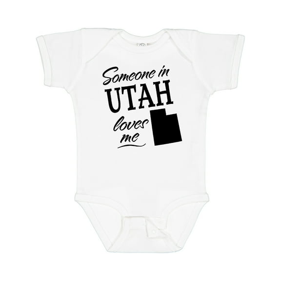 Inktastic Someone in Utah Loves Me Boys or Girls Baby Bodysuit