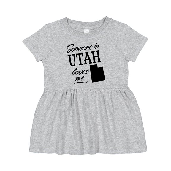 Inktastic Someone in Utah Loves Me Girls Baby Dress