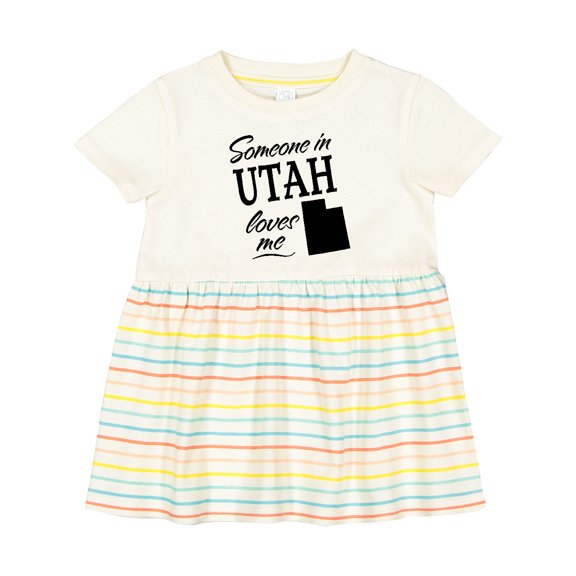 Inktastic Someone in Utah Loves Me Girls Baby Dress