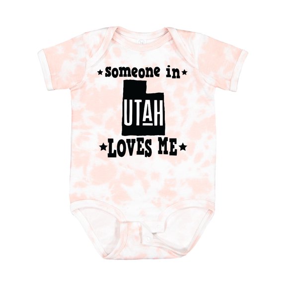 Inktastic Someone in Utah Loves Me Vacation Boys or Girls Baby Bodysuit