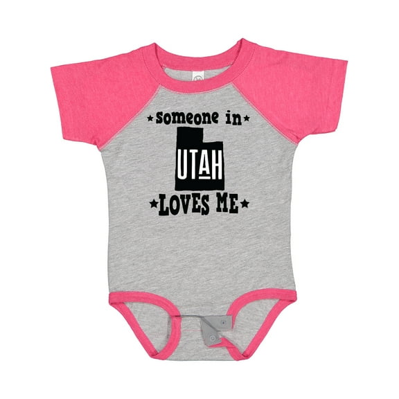 Inktastic Someone in Utah Loves Me Vacation Boys or Girls Baby Bodysuit