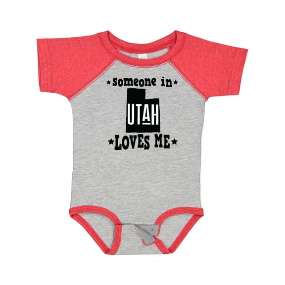Inktastic Someone in Utah Loves Me Vacation Boys or Girls Baby Bodysuit