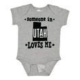 thumbnail image 1 of Inktastic Someone in Utah Loves Me Vacation Boys or Girls Baby Bodysuit, 1 of 5