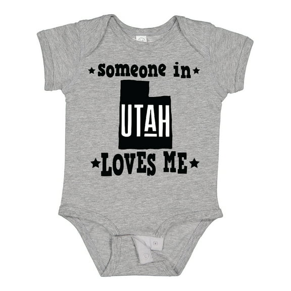 Inktastic Someone in Utah Loves Me Vacation Boys or Girls Baby Bodysuit