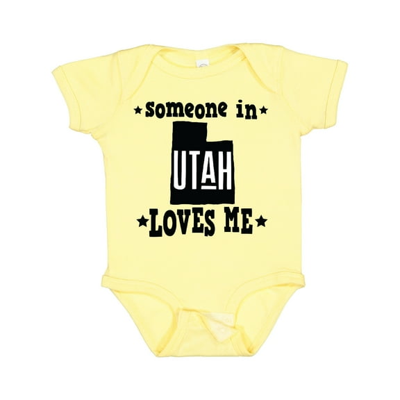 Inktastic Someone in Utah Loves Me Vacation Boys or Girls Baby Bodysuit