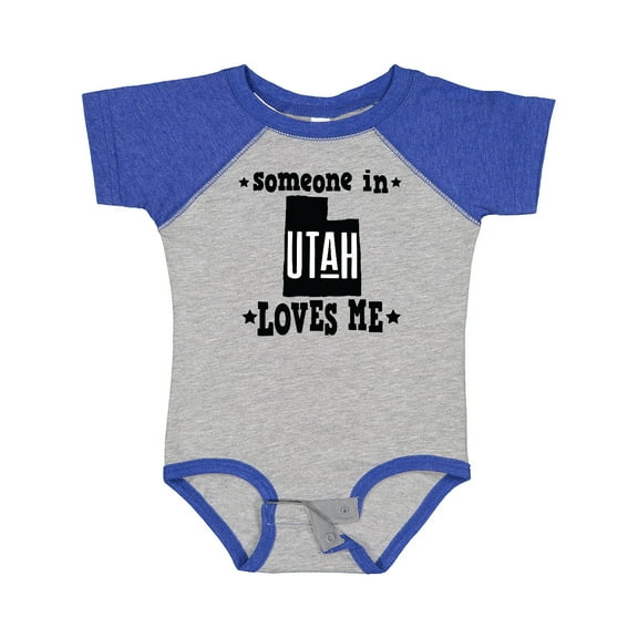 Inktastic Someone in Utah Loves Me Vacation Boys or Girls Baby Bodysuit