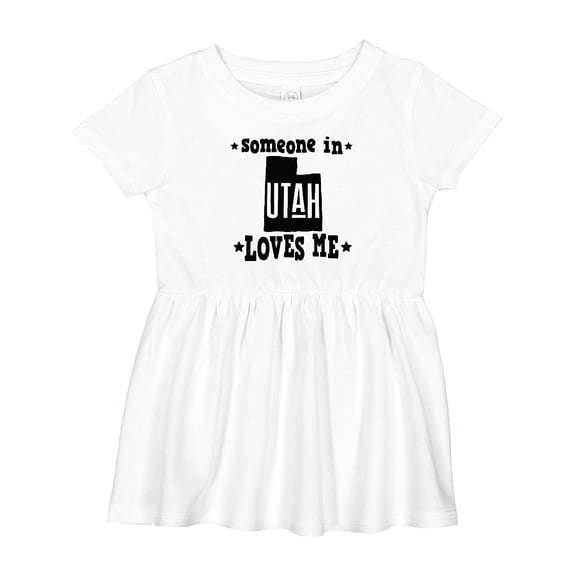 Inktastic Someone in Utah Loves Me Vacation Girls Baby Dress