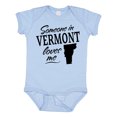 thumbnail image 1 of Inktastic Someone in Vermont Loves Me Boys or Girls Baby Bodysuit, 1 of 5