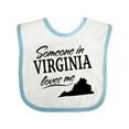 thumbnail image 1 of Inktastic Someone in Virginia Loves Me Boys or Girls Baby Bib, 1 of 4