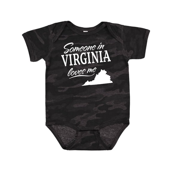Inktastic Someone in Virginia Loves Me Boys or Girls Baby Bodysuit