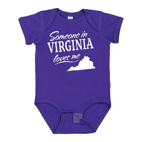 Inktastic Someone in Virginia Loves Me Boys or Girls Baby Bodysuit