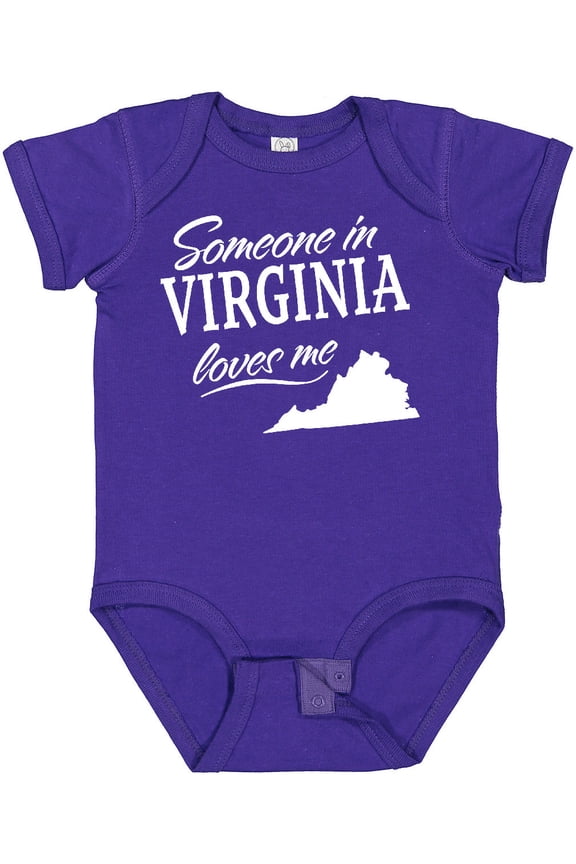 Someone in Virginia Loves Me Boys or Girls Baby Bodysuit