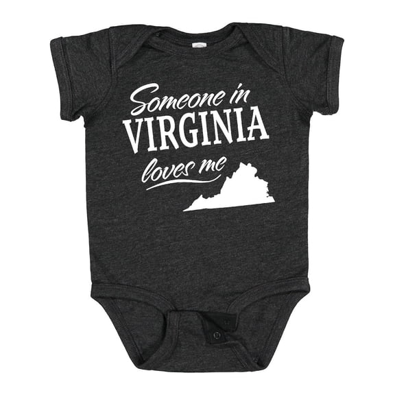 Inktastic Someone in Virginia Loves Me Boys or Girls Baby Bodysuit