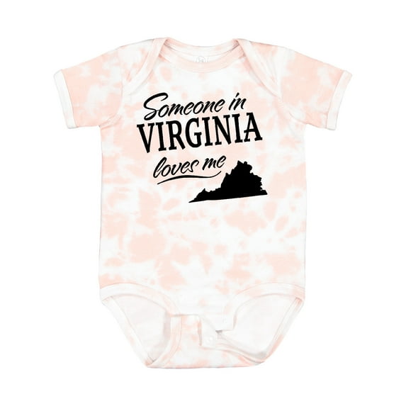Inktastic Someone in Virginia Loves Me Boys or Girls Baby Bodysuit