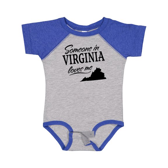 Inktastic Someone in Virginia Loves Me Boys or Girls Baby Bodysuit