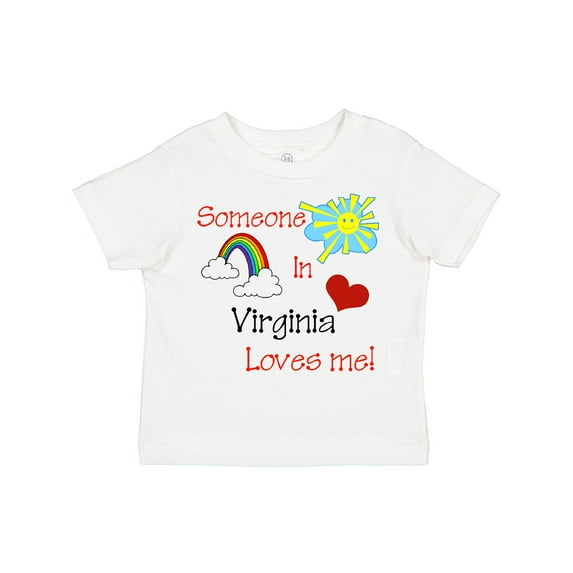 Inktastic Someone in Virginia Loves Me Boys or Girls Toddler T-Shirt