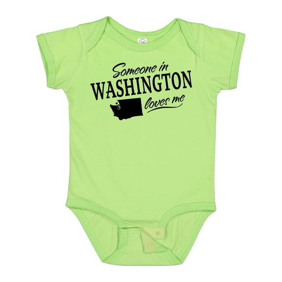 Inktastic Someone in Washington Loves Me Boys or Girls Baby Bodysuit