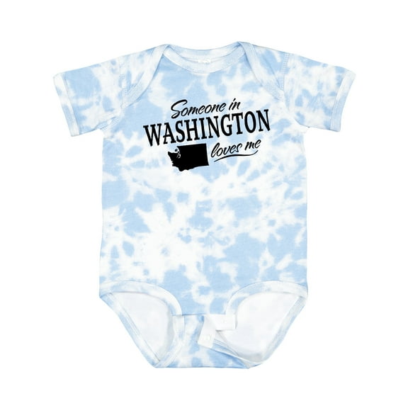 Inktastic Someone in Washington Loves Me Boys or Girls Baby Bodysuit