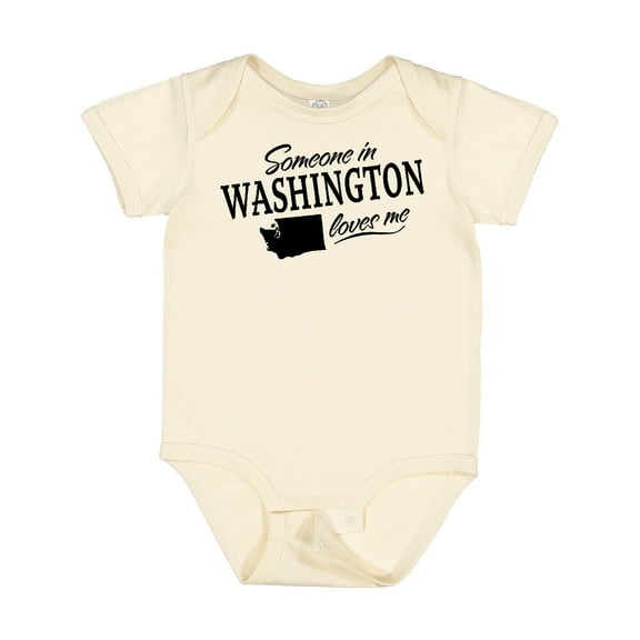 Inktastic Someone in Washington Loves Me Boys or Girls Baby Bodysuit