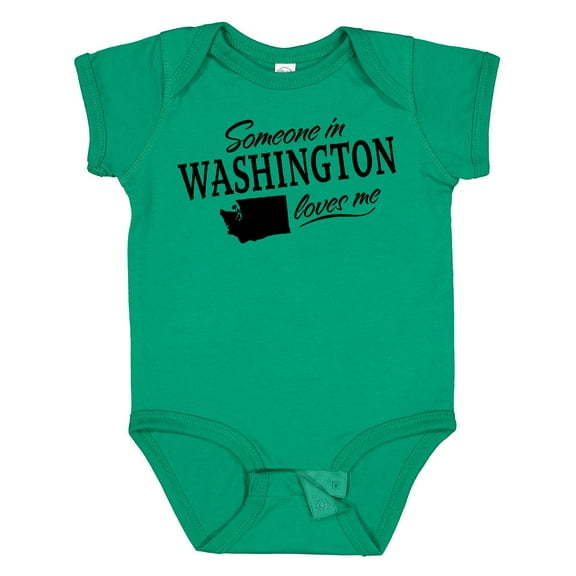 Inktastic Someone in Washington Loves Me Boys or Girls Baby Bodysuit