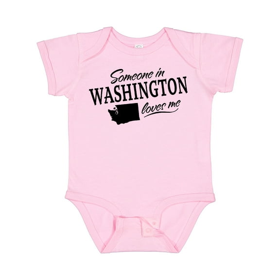 Inktastic Someone in Washington Loves Me Boys or Girls Baby Bodysuit
