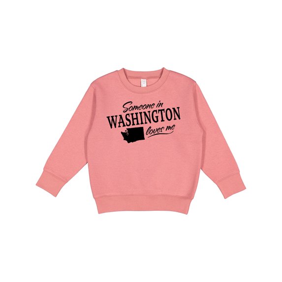 Inktastic Someone in Washington Loves Me Toddler Sweatshirt