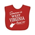 thumbnail image 1 of Inktastic Someone in West Virginia Loves Me Boys or Girls Baby Bib, 1 of 4