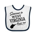 thumbnail image 1 of Inktastic Someone in West Virginia Loves Me Boys or Girls Baby Bib, 1 of 4