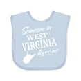 thumbnail image 1 of Inktastic Someone in West Virginia Loves Me Boys or Girls Baby Bib, 1 of 4