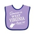 thumbnail image 1 of Inktastic Someone in West Virginia Loves Me Boys or Girls Baby Bib, 1 of 4