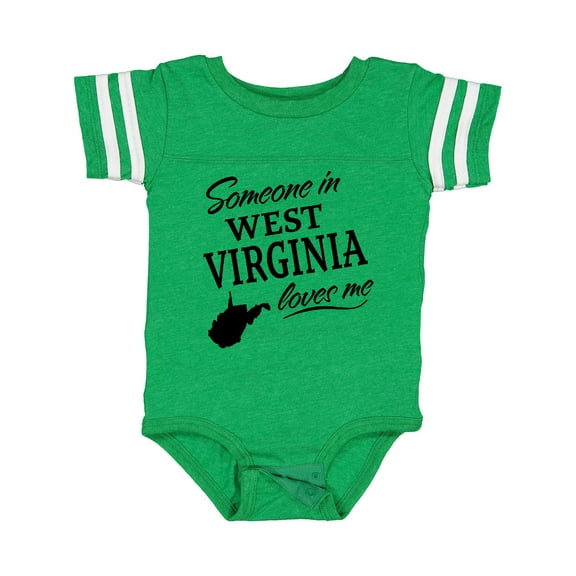 Inktastic Someone in West Virginia Loves Me Boys or Girls Baby Bodysuit