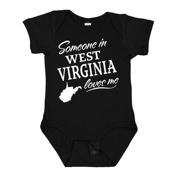Inktastic Someone in West Virginia Loves Me Boys or Girls Baby Bodysuit