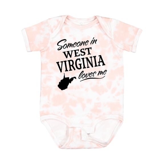 Inktastic Someone in West Virginia Loves Me Boys or Girls Baby Bodysuit